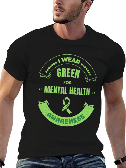 I Wear Green Mental Health Awareness T-Shirt