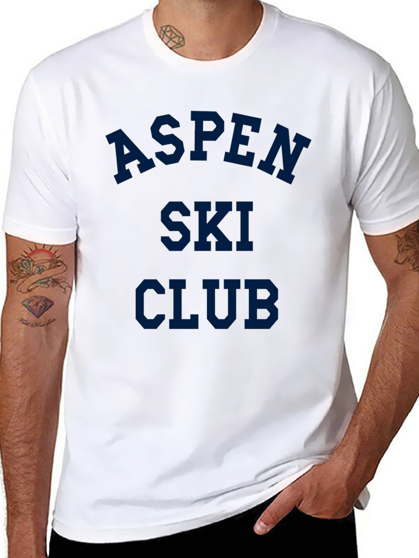 Aspen Ski Club Graphic Tee - Retro Style