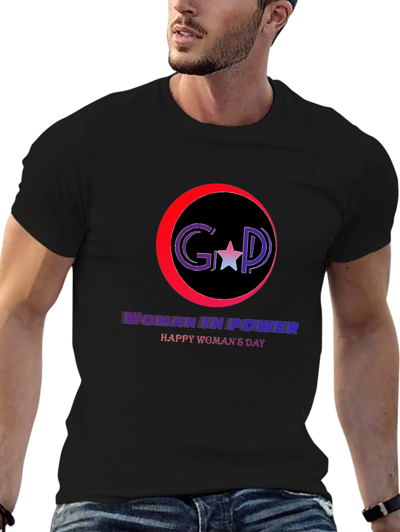 Woman in Power T-Shirt: Happy Womans Day