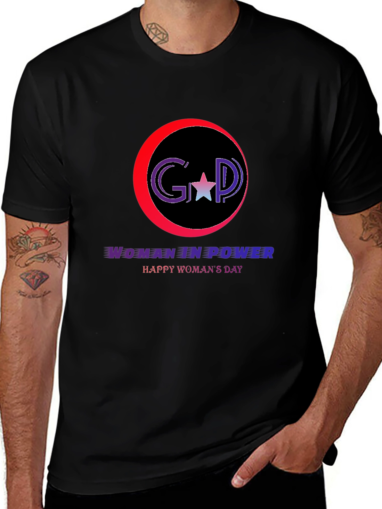 Woman in Power T-Shirt: Happy Womans Day