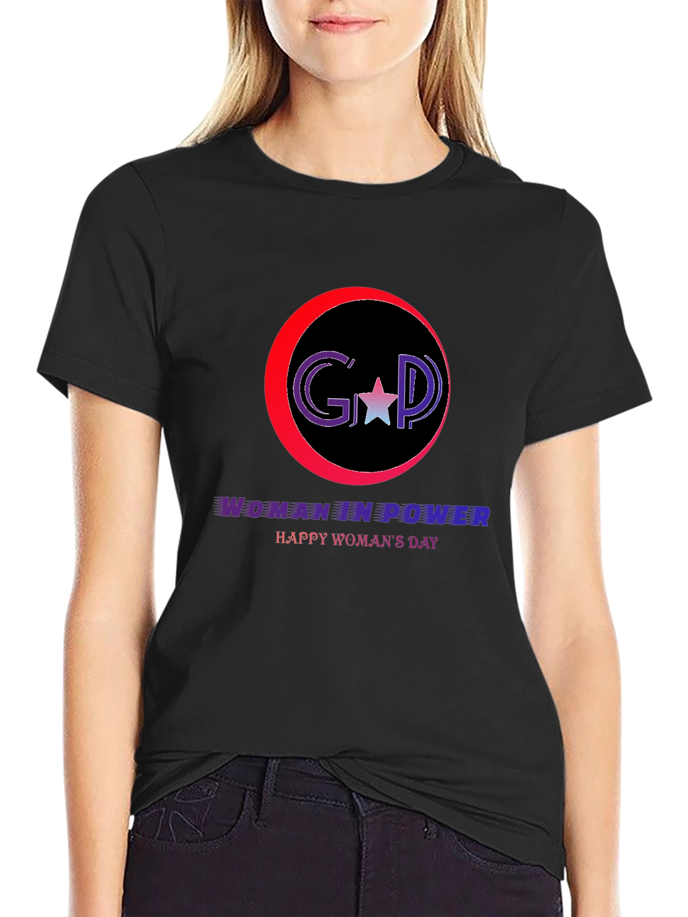 Woman in Power T-Shirt: Happy Womans Day