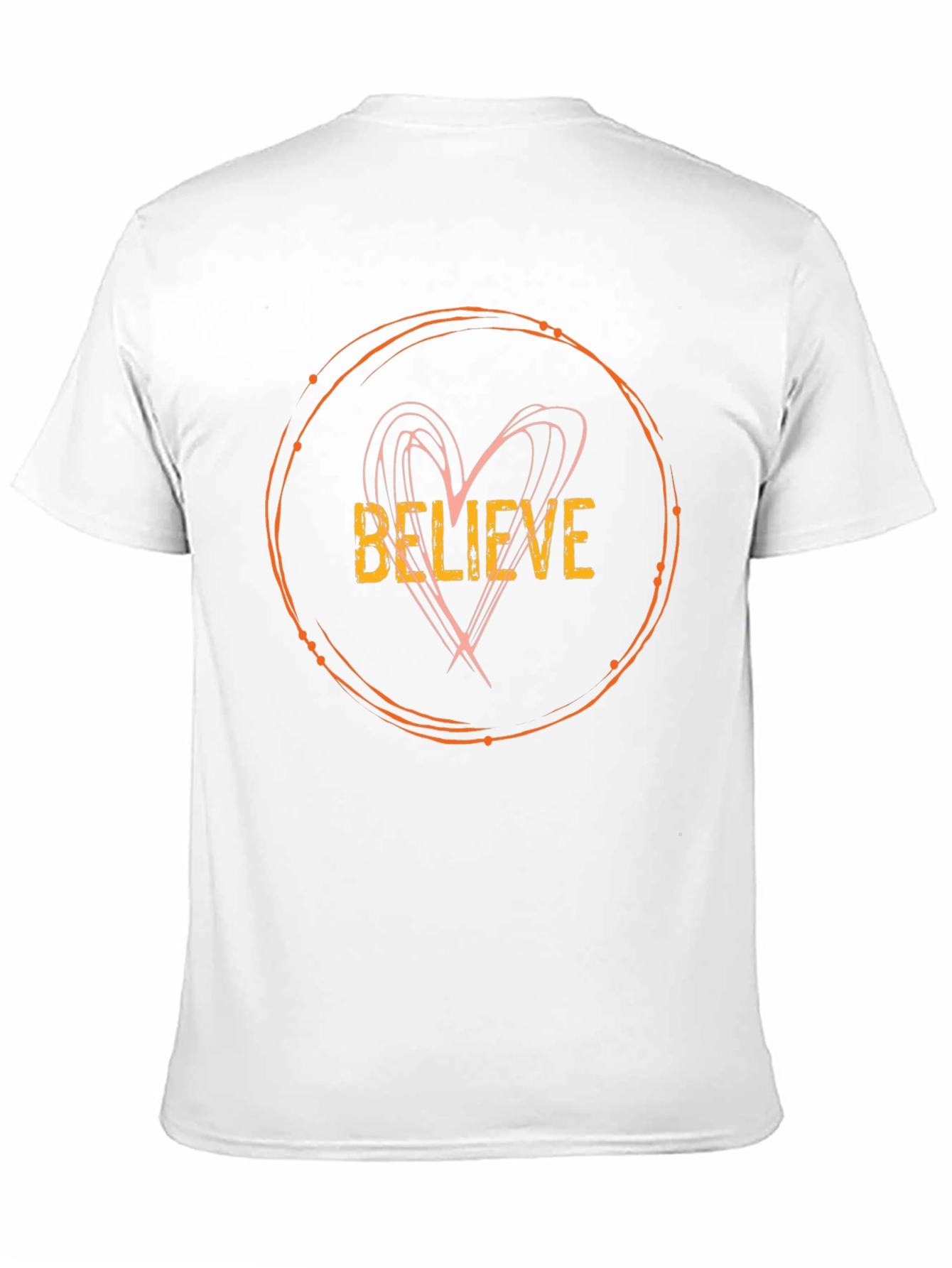 Believe Heart Graphic Black Tee