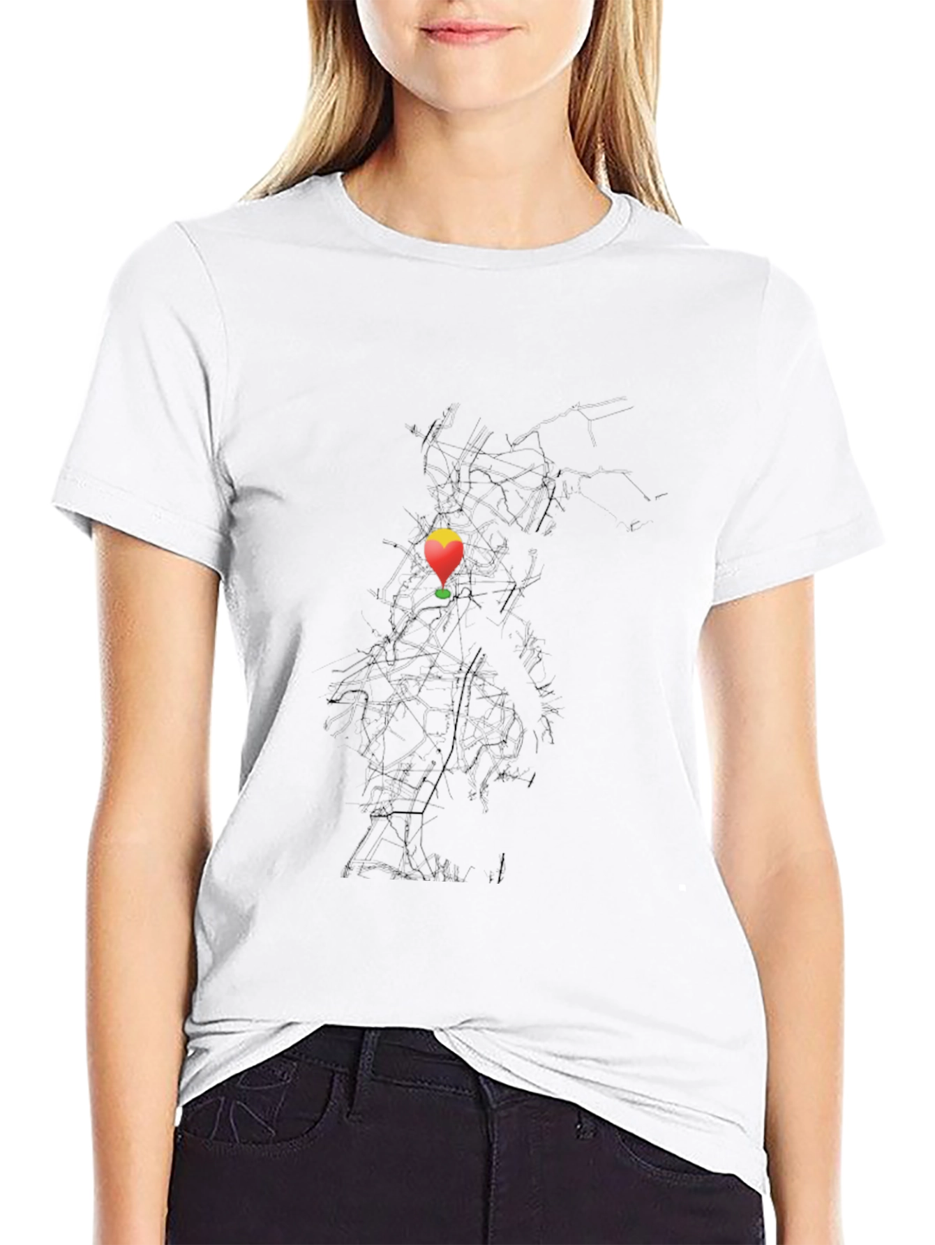 Balloon Graphic Black T-Shirt