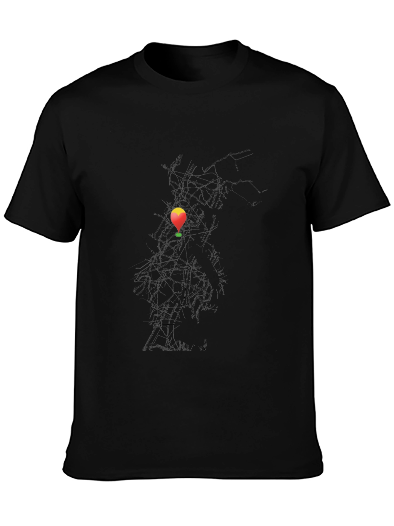 Balloon Graphic Black T-Shirt