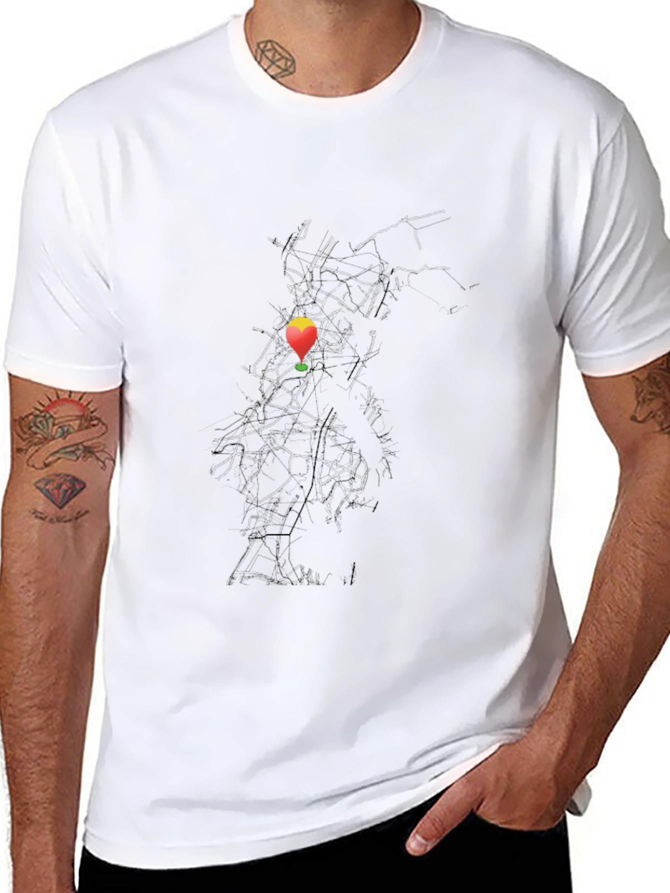 Balloon Graphic Black T-Shirt