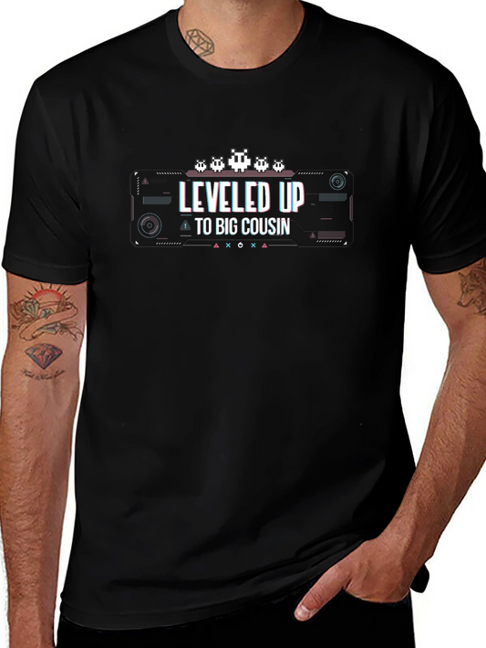 Leveled Up To Big Cousin Graphic Tee