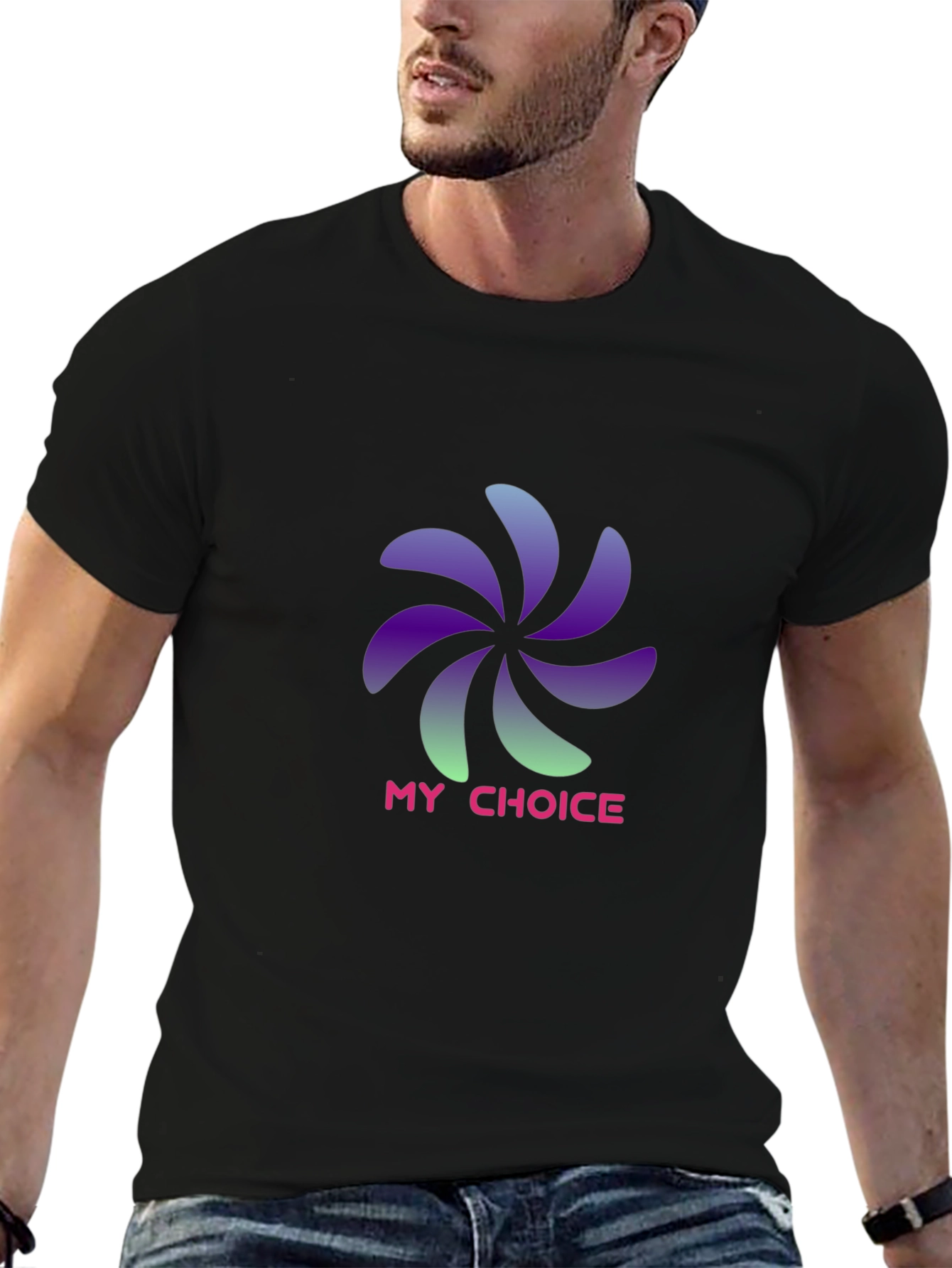 My Choice Graphic T-Shirt - Stylish Black Tee
