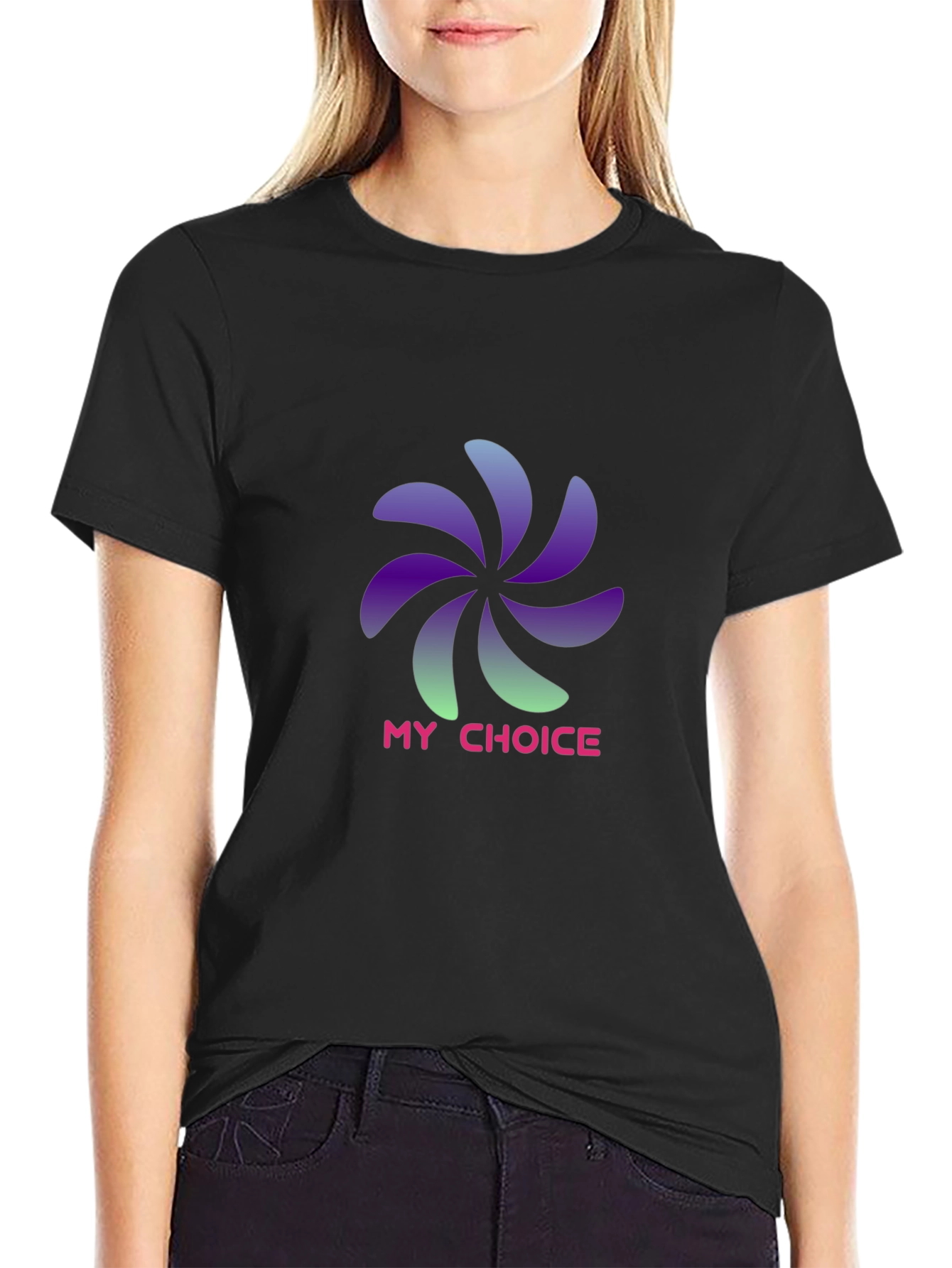 My Choice Graphic T-Shirt - Stylish Black Tee