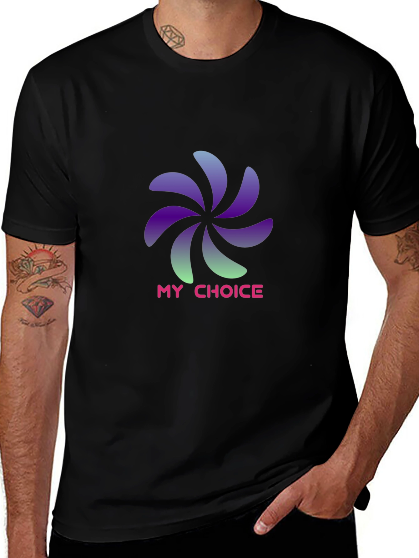 My Choice Graphic T-Shirt - Stylish Black Tee