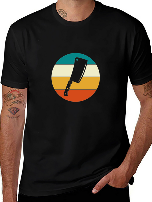 Retro Butcher Cleaver T-Shirt - Vintage Style