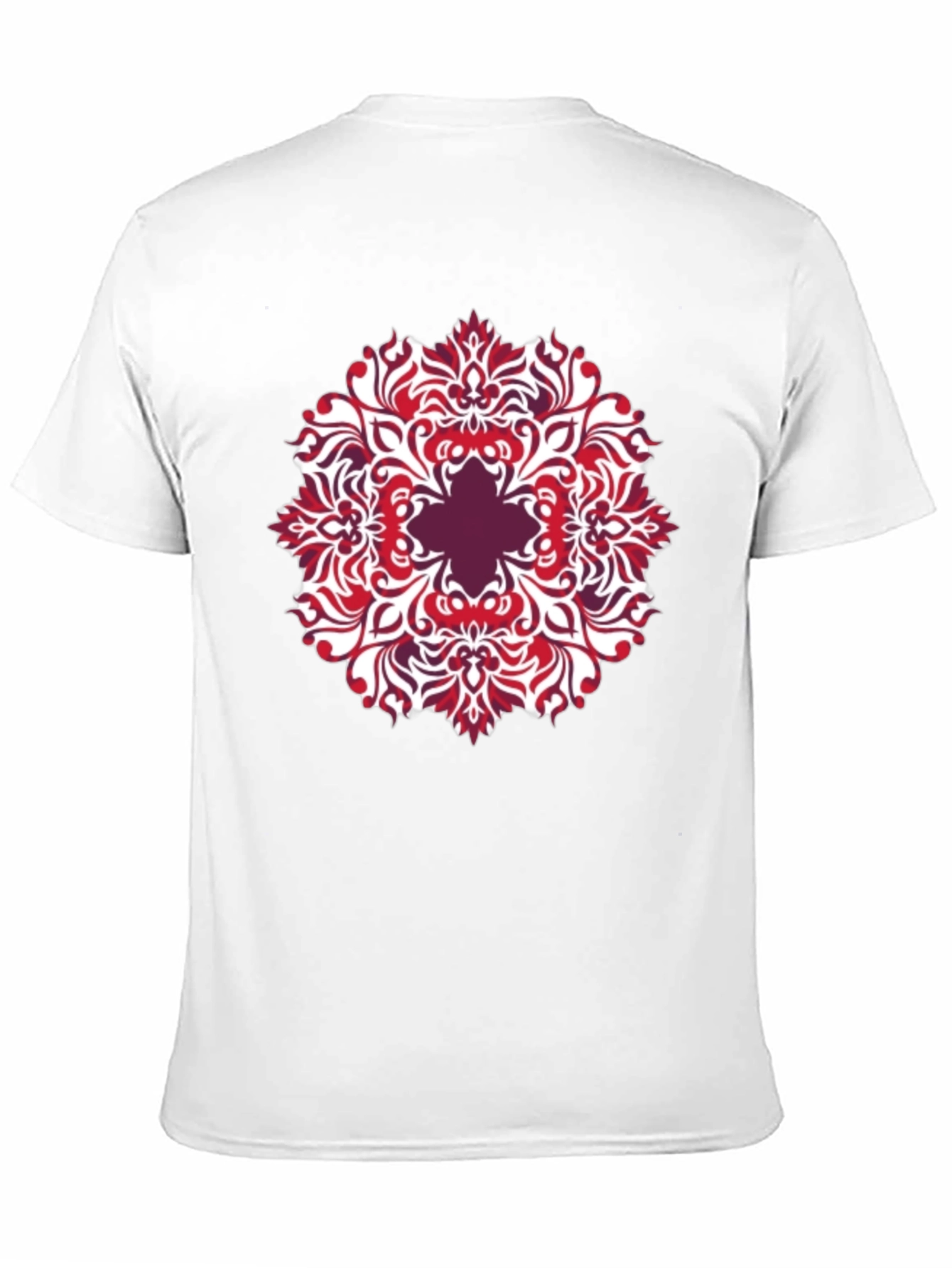 Patterned Graphic Tee - Black