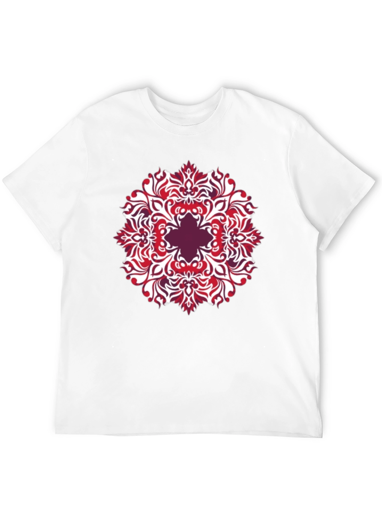 Patterned Graphic Tee - Black