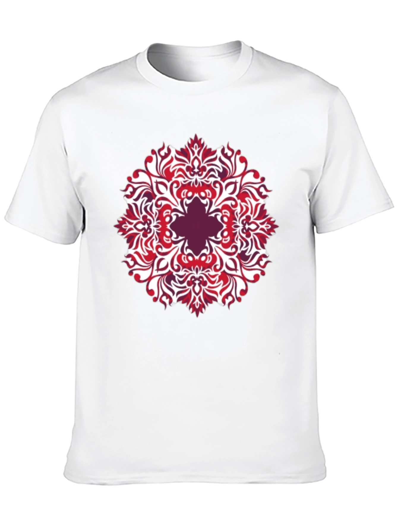 Patterned Graphic Tee - Black