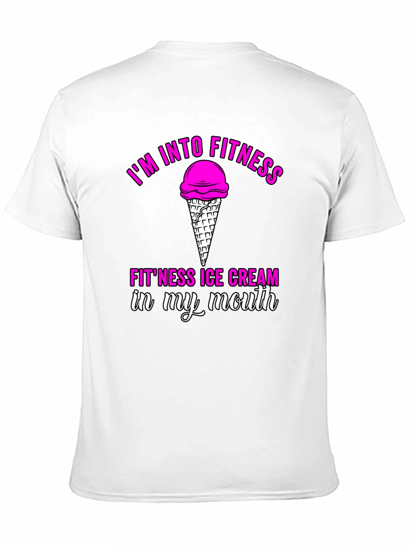 Fitness Ice Cream T-Shirt Gym Humor Tee