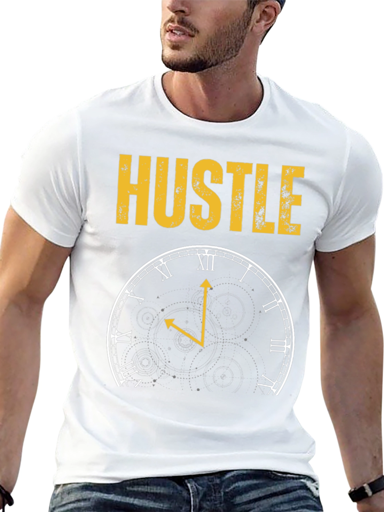 Hustle Clock Black T-Shirt