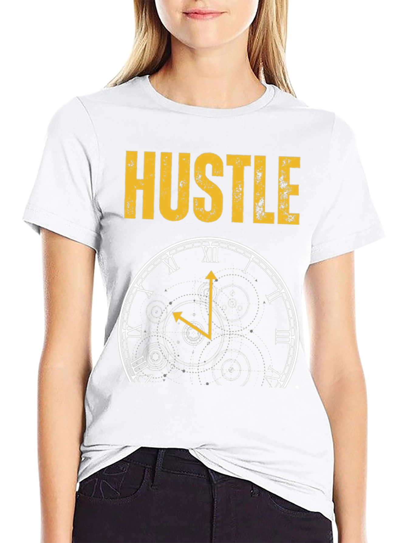 Hustle Clock Black T-Shirt