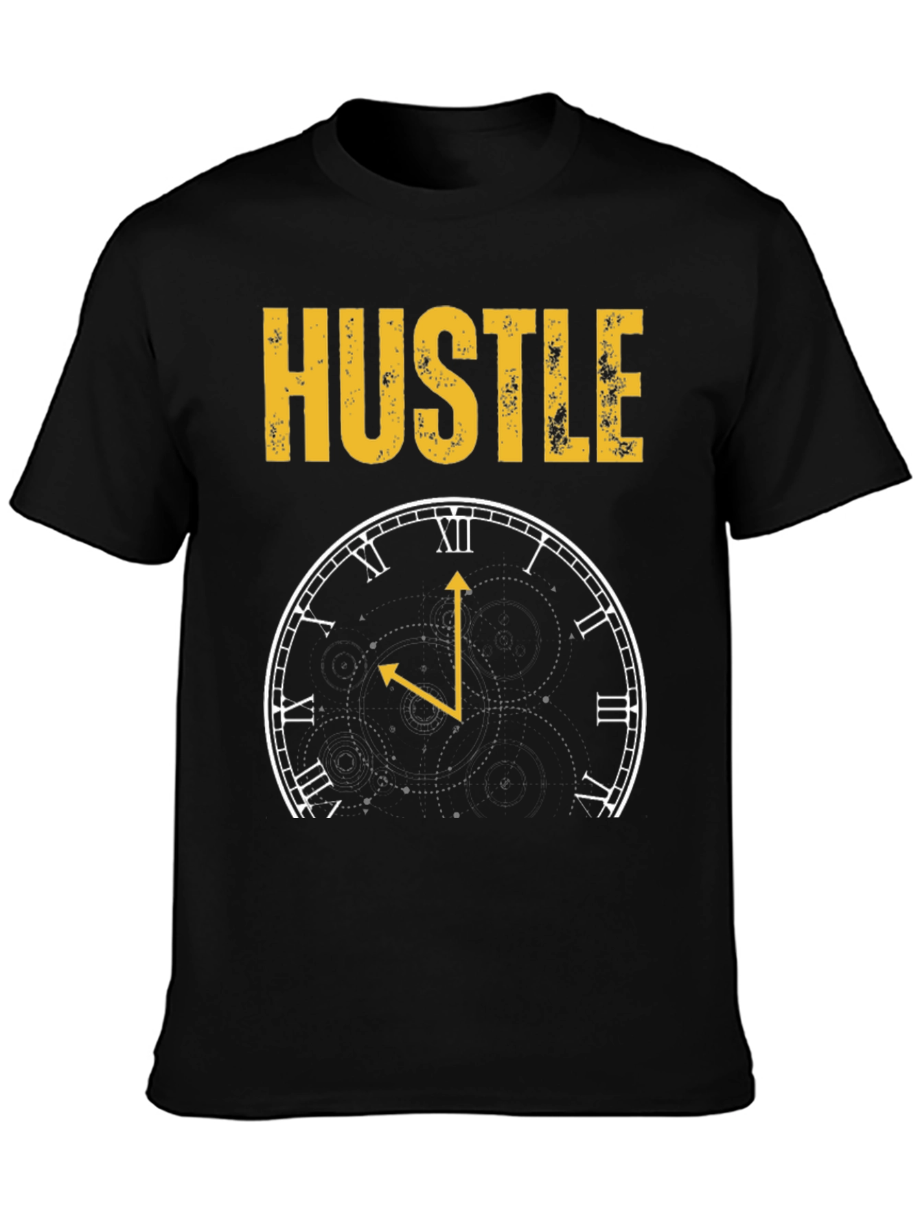 Hustle Clock Black T-Shirt