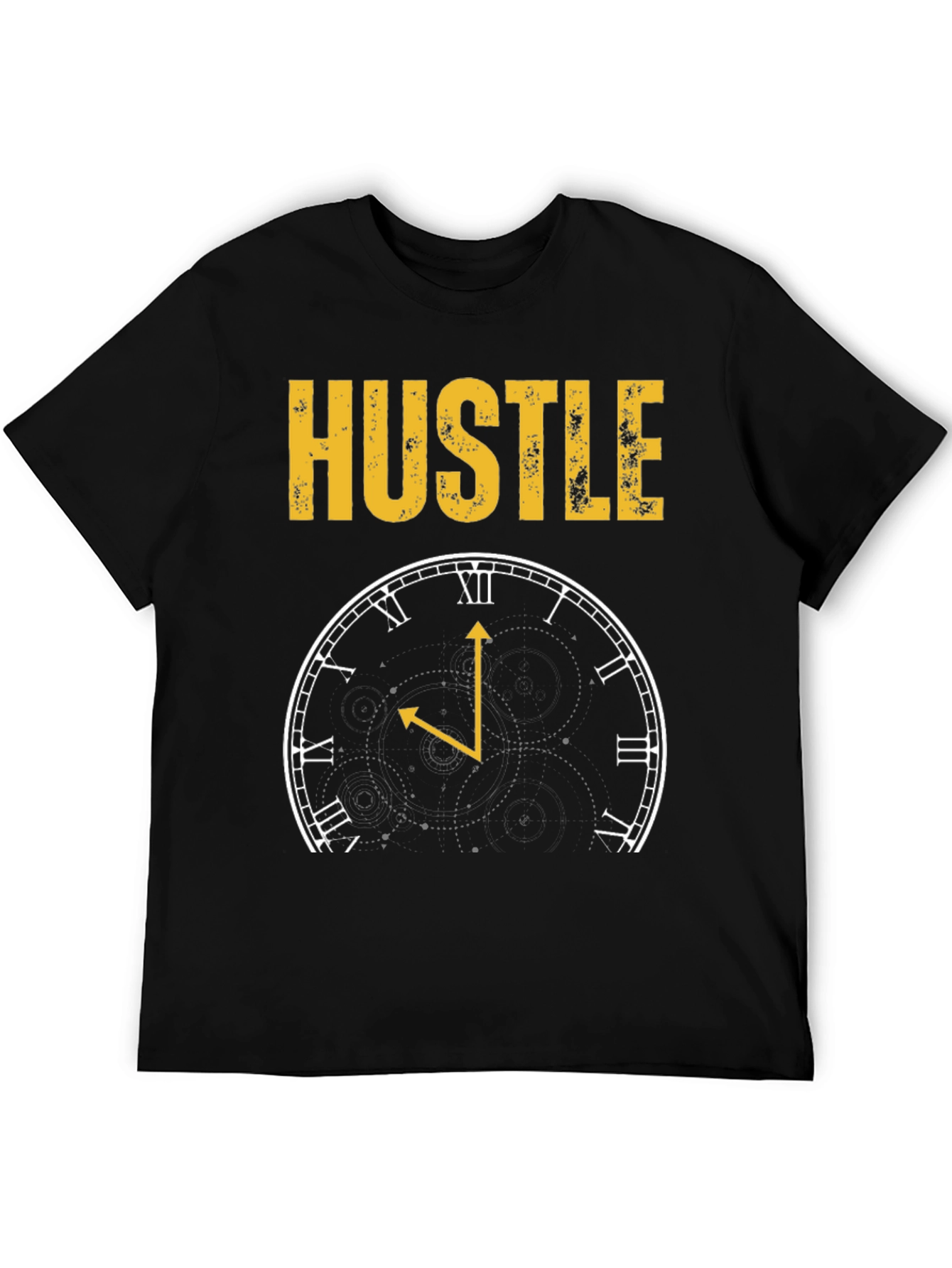 Hustle Clock Black T-Shirt