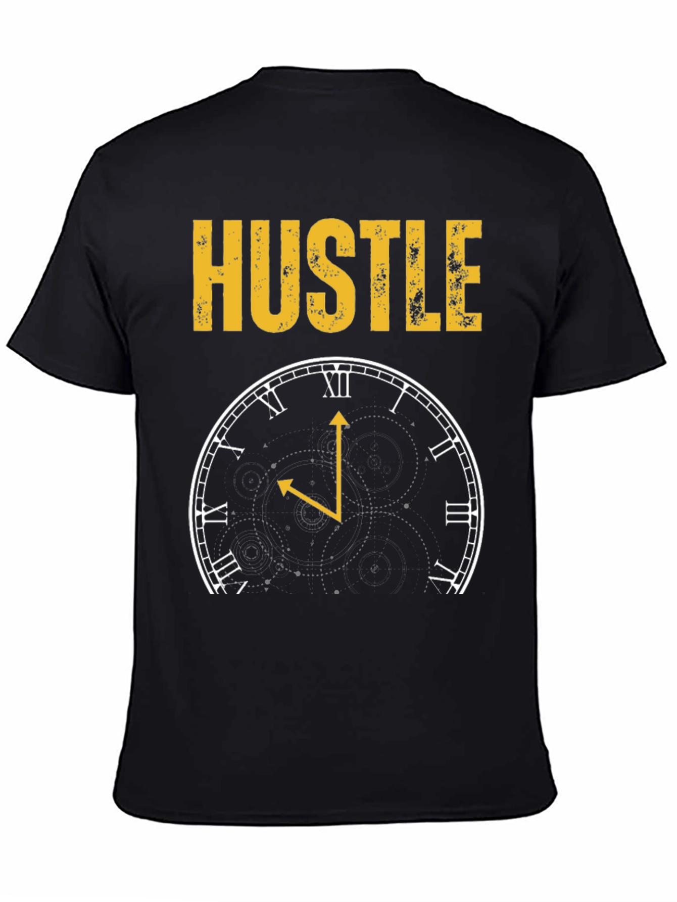 Hustle Clock Black T-Shirt