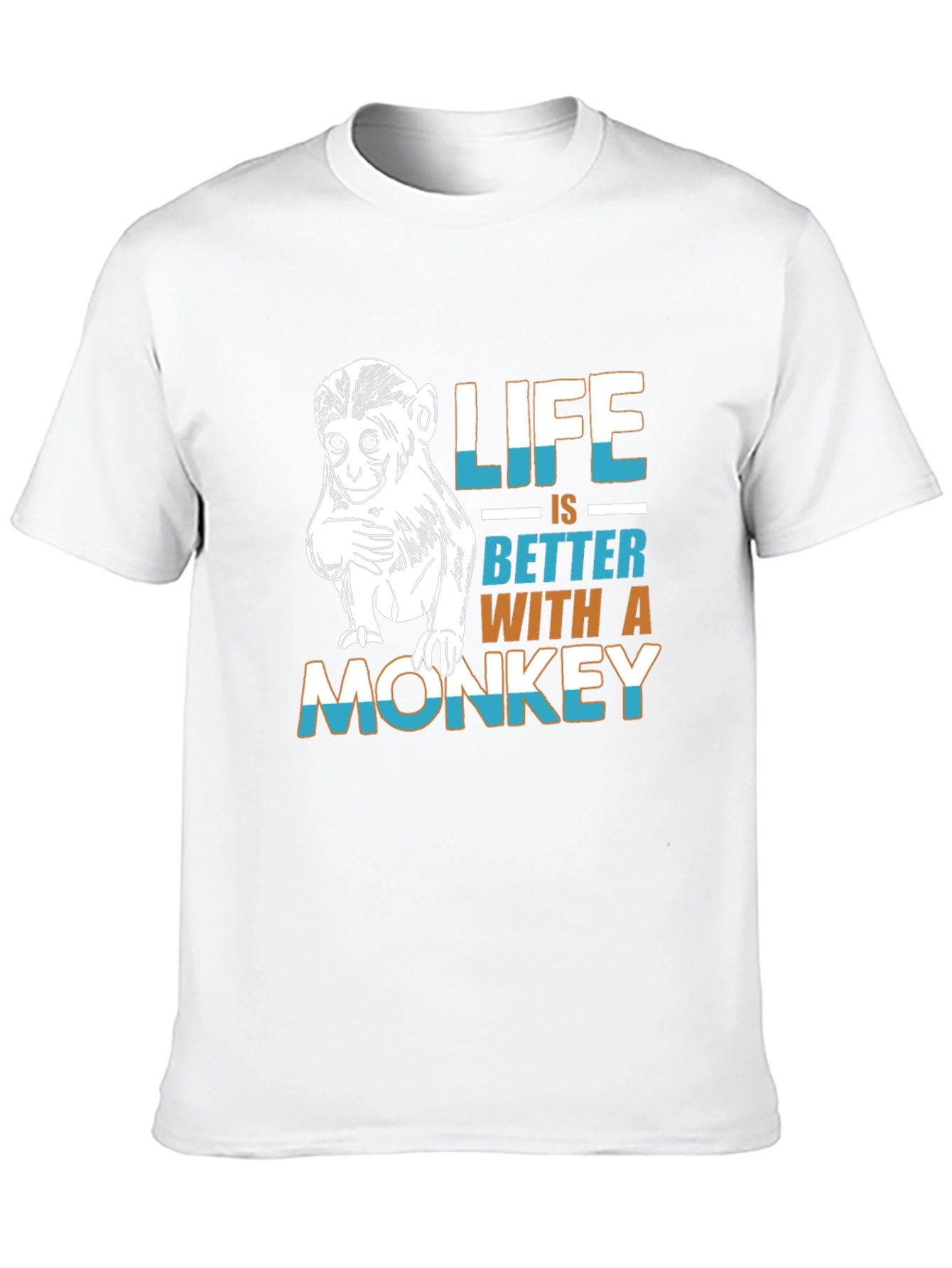 Monkey Life T-Shirt - Funny Graphic Tee