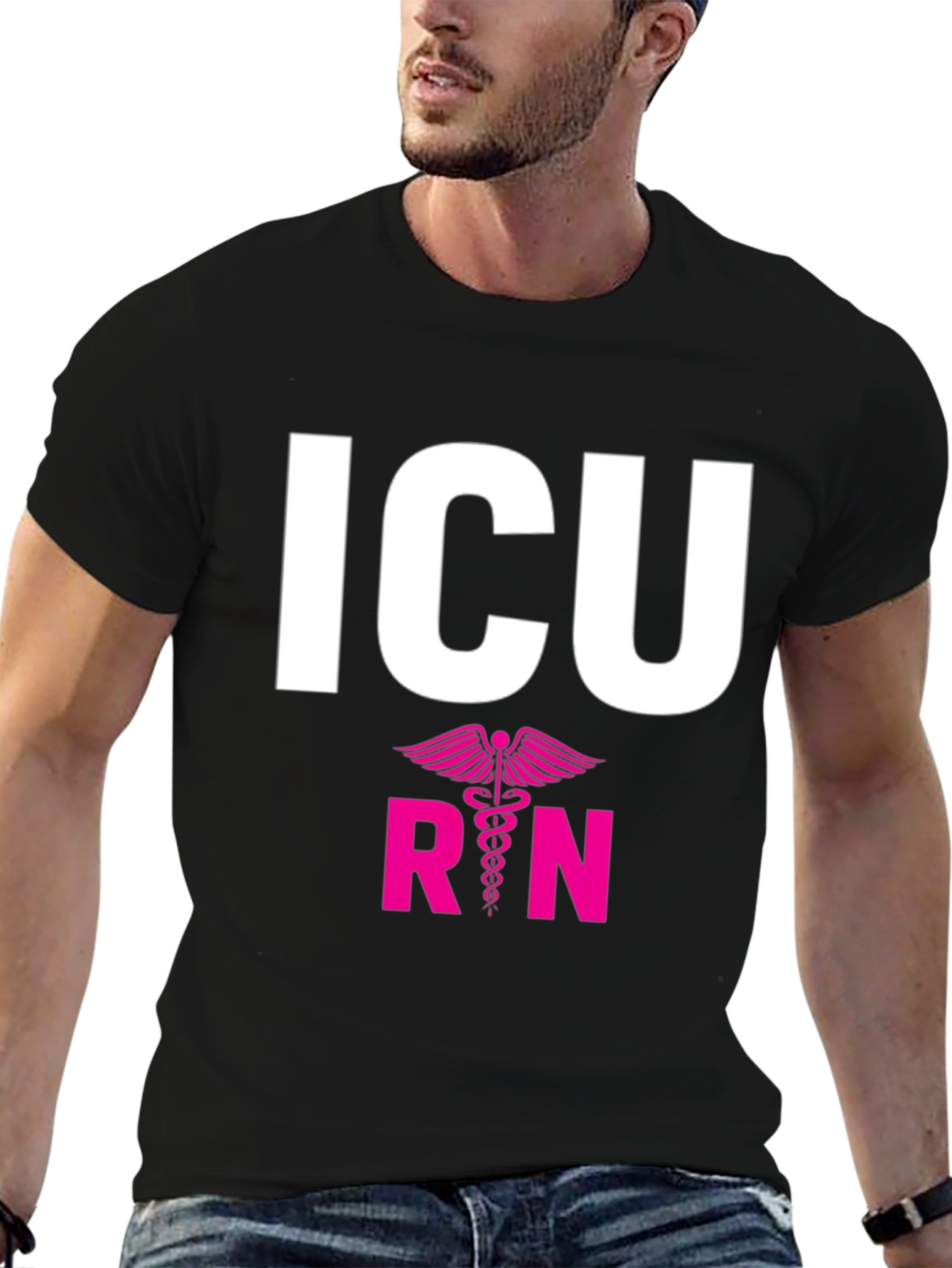 ICU RN Graphic Tee - Intensive Care Nurse T-Shirt