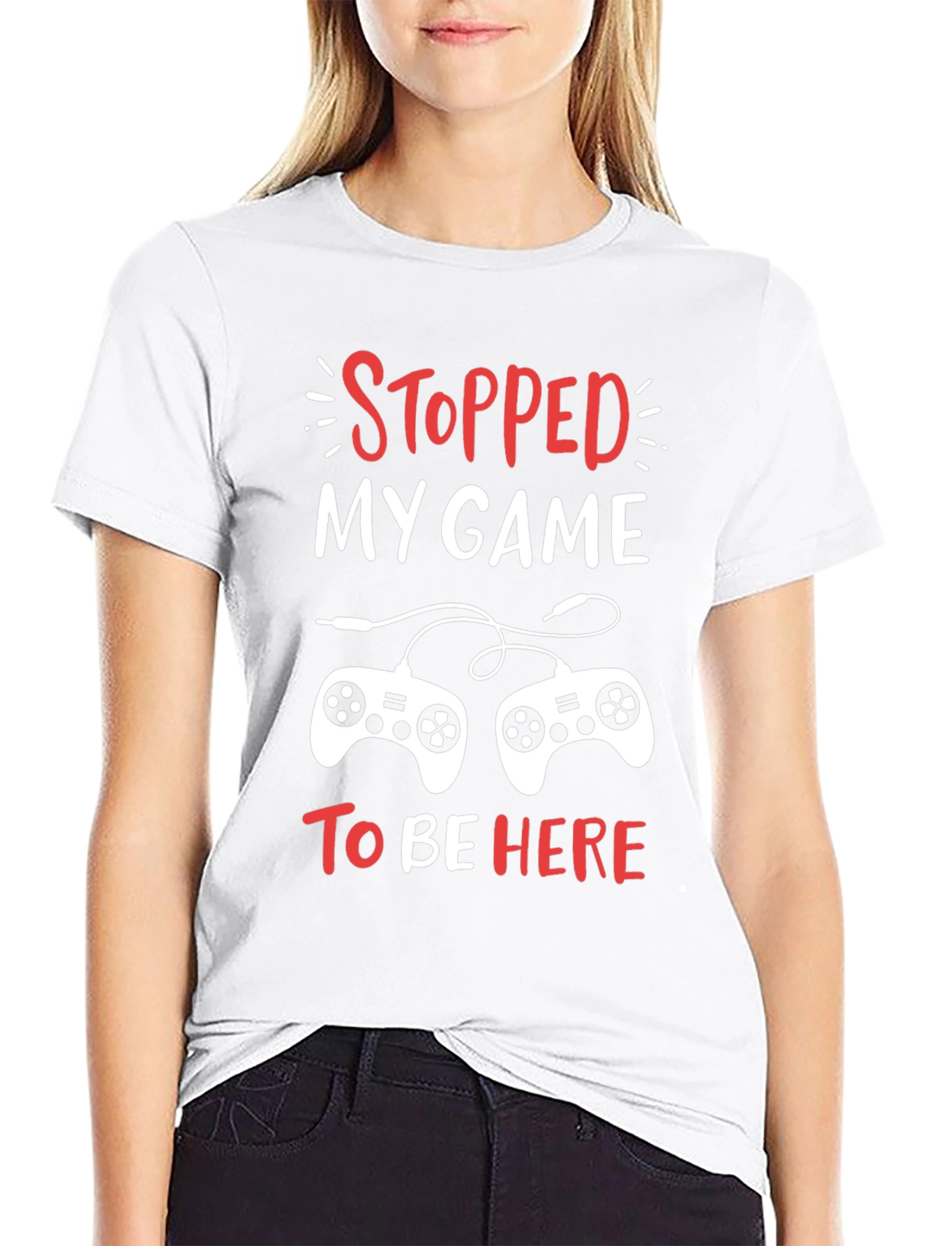 Stopped My Game Funny Gamer T-Shirt