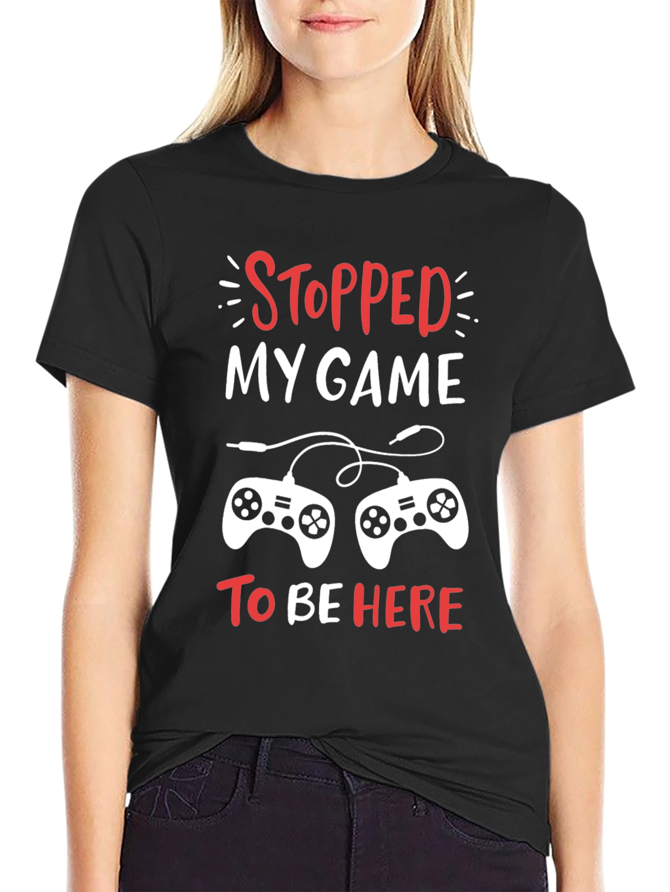 Stopped My Game Funny Gamer T-Shirt