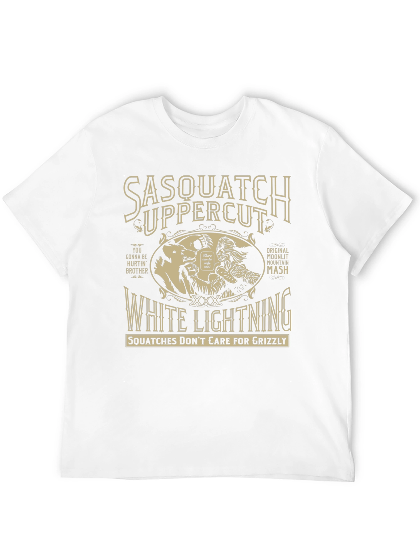 Sasquatch Uppercut White Lightning T-Shirt