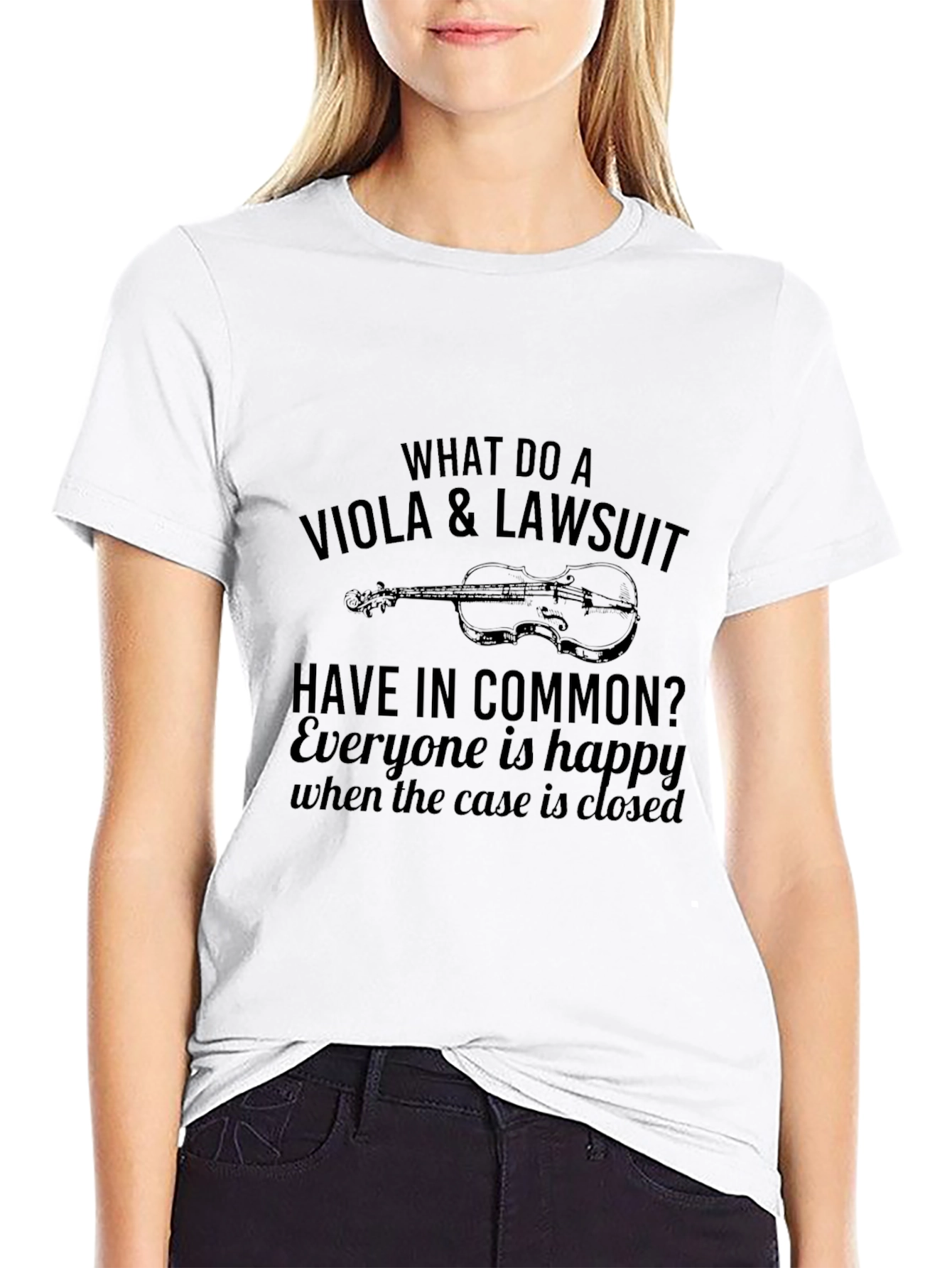 Viola & Lawsuit Funny Musician T-Shirt