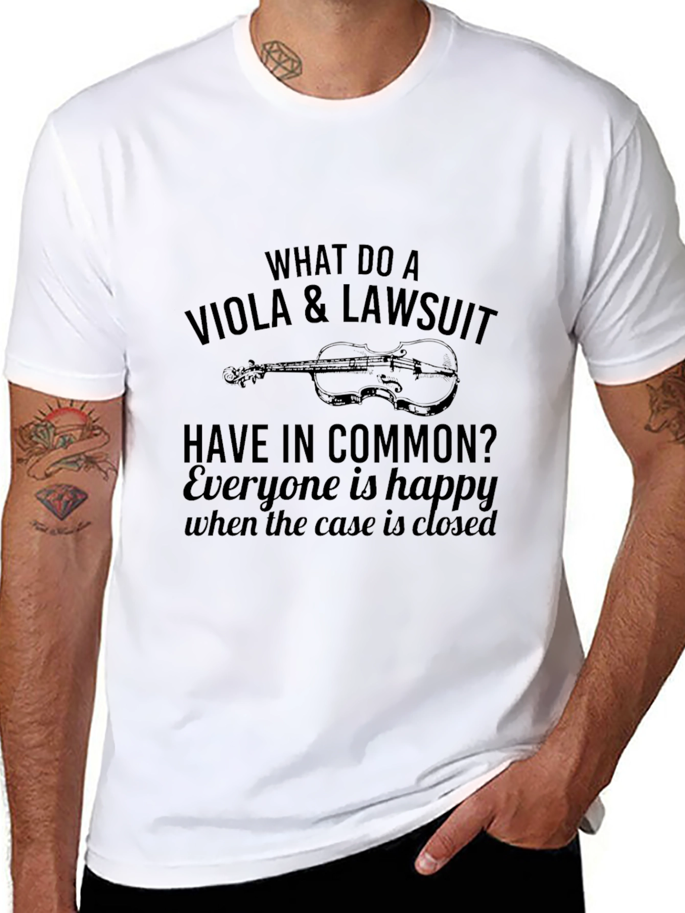Viola & Lawsuit Funny Musician T-Shirt