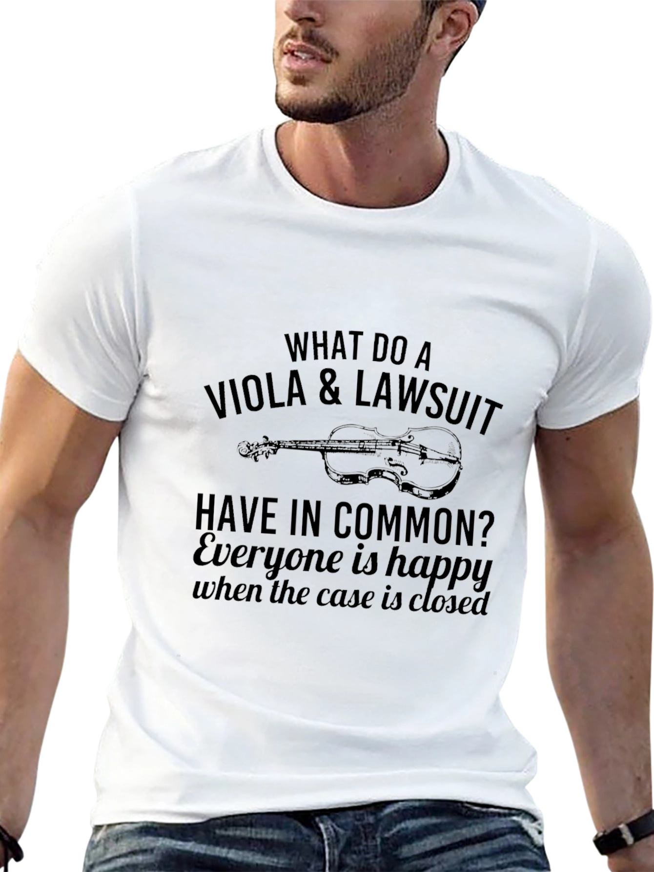 Viola & Lawsuit Funny Musician T-Shirt
