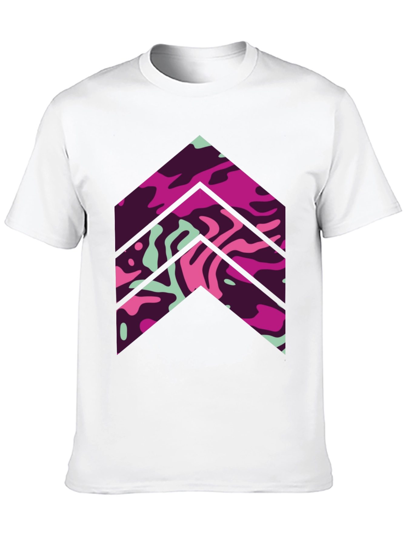 Abstract Arrow Graphic Tee - Mens Black T-Shirt