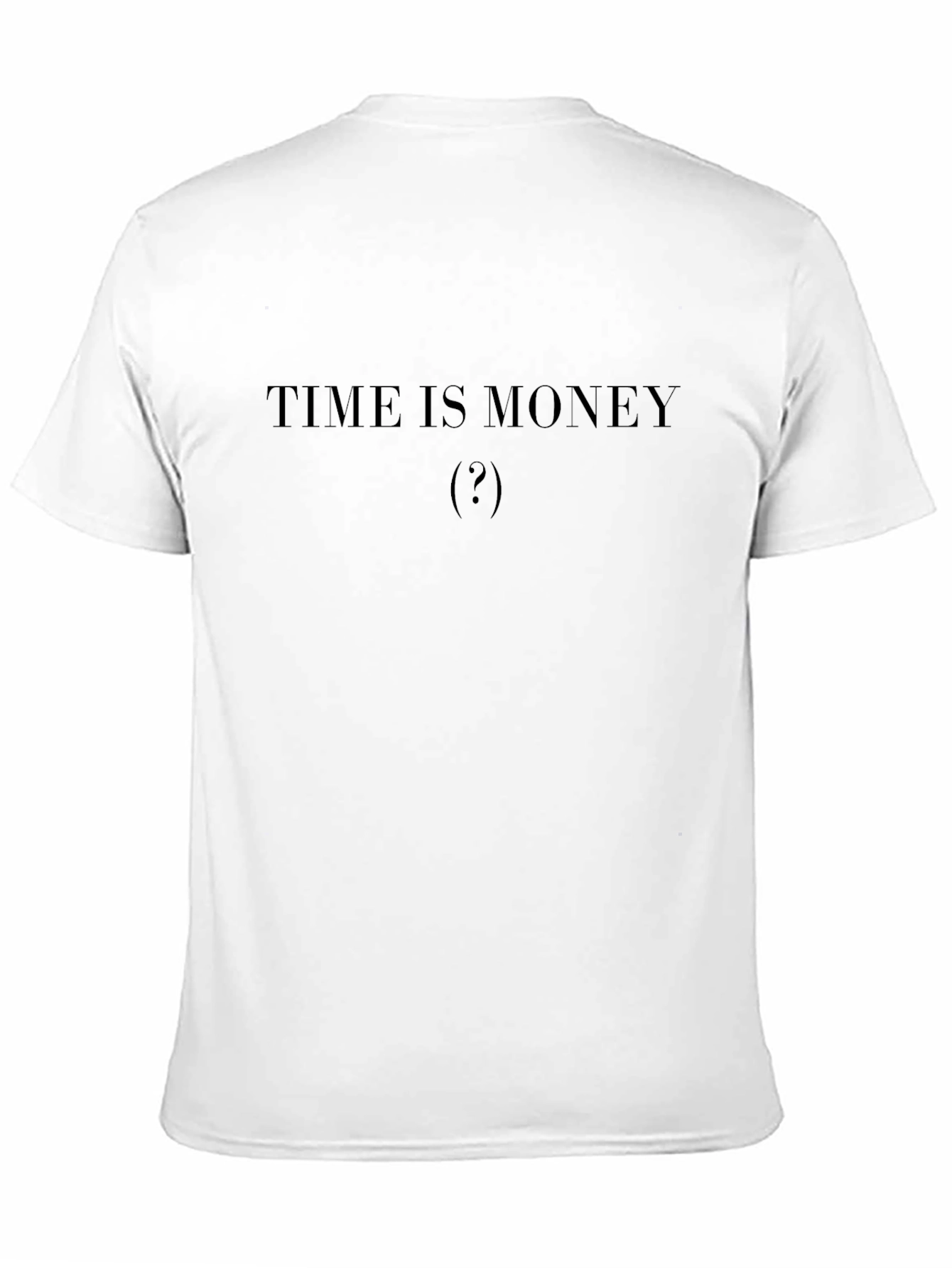 Time Is Money (?) Black T-Shirt