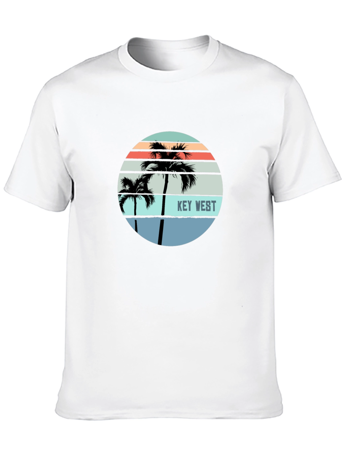 Key West Palm Tree Graphic Tee - Island Style