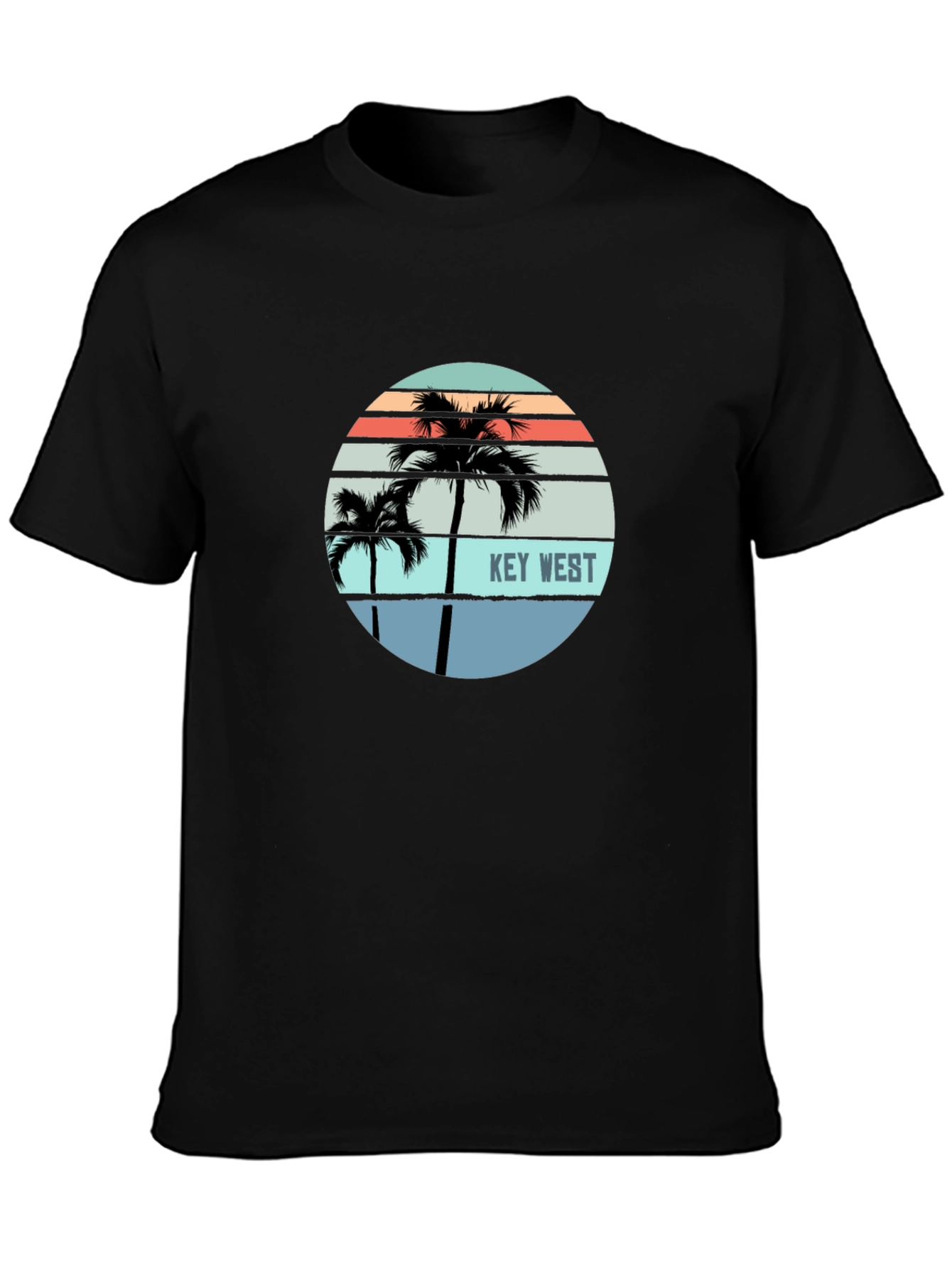 Key West Palm Tree Graphic Tee - Island Style