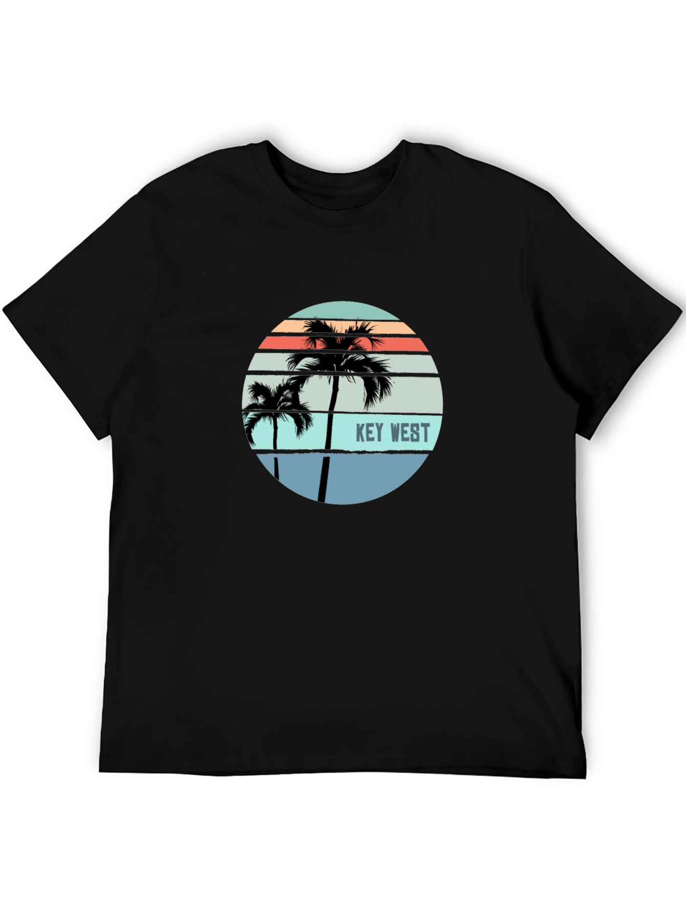 Key West Palm Tree Graphic Tee - Island Style