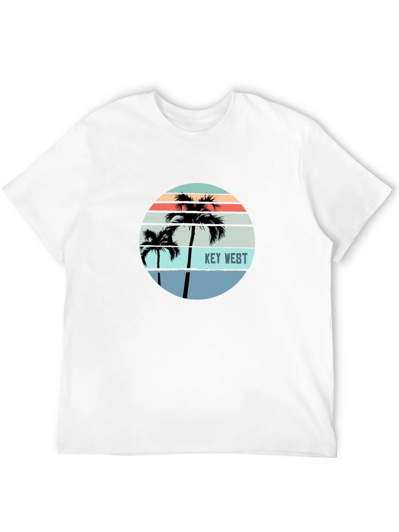 Key West Palm Tree Graphic Tee - Island Style