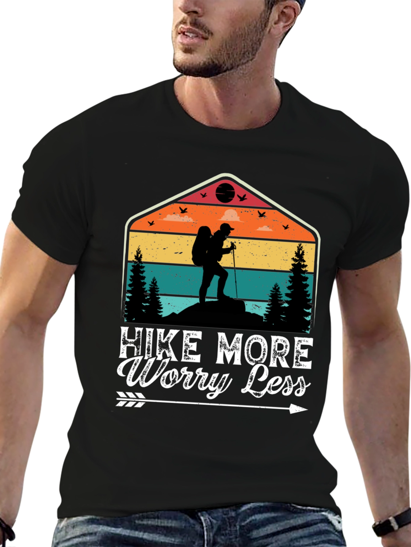 Hike More Worry Less Graphic Tee