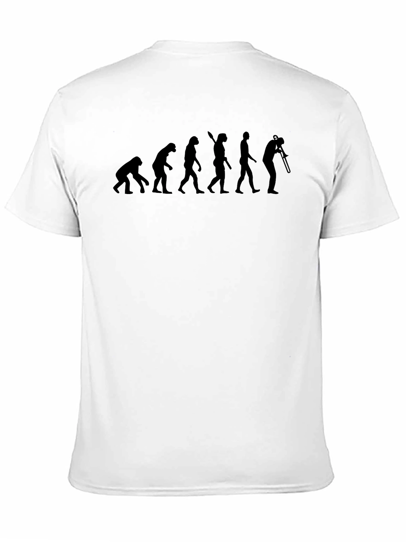 Evolution of Trombone Player Black T-Shirt