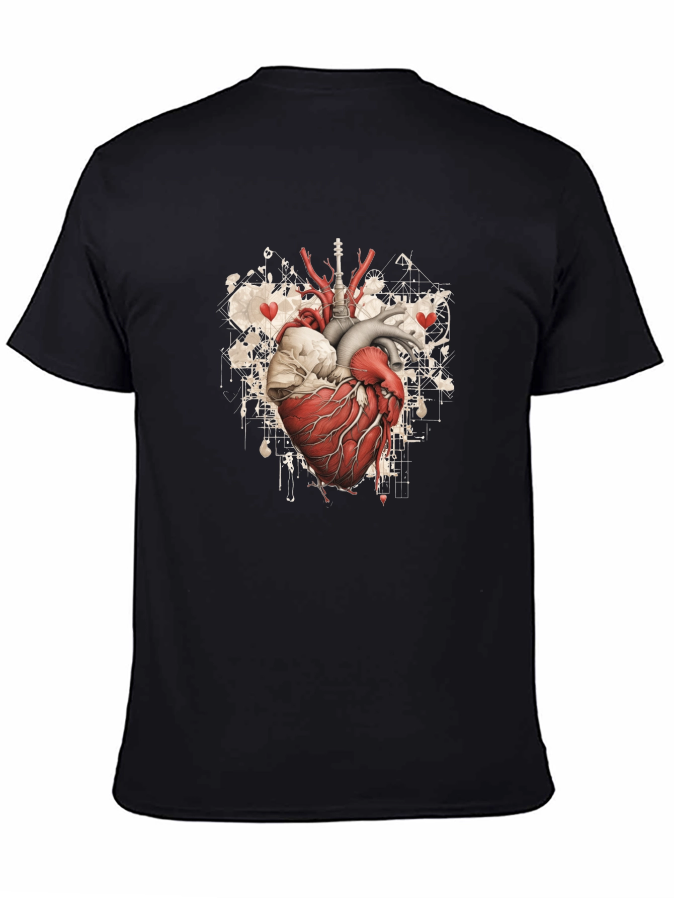 Anatomical Heart Graphic Tee - Black