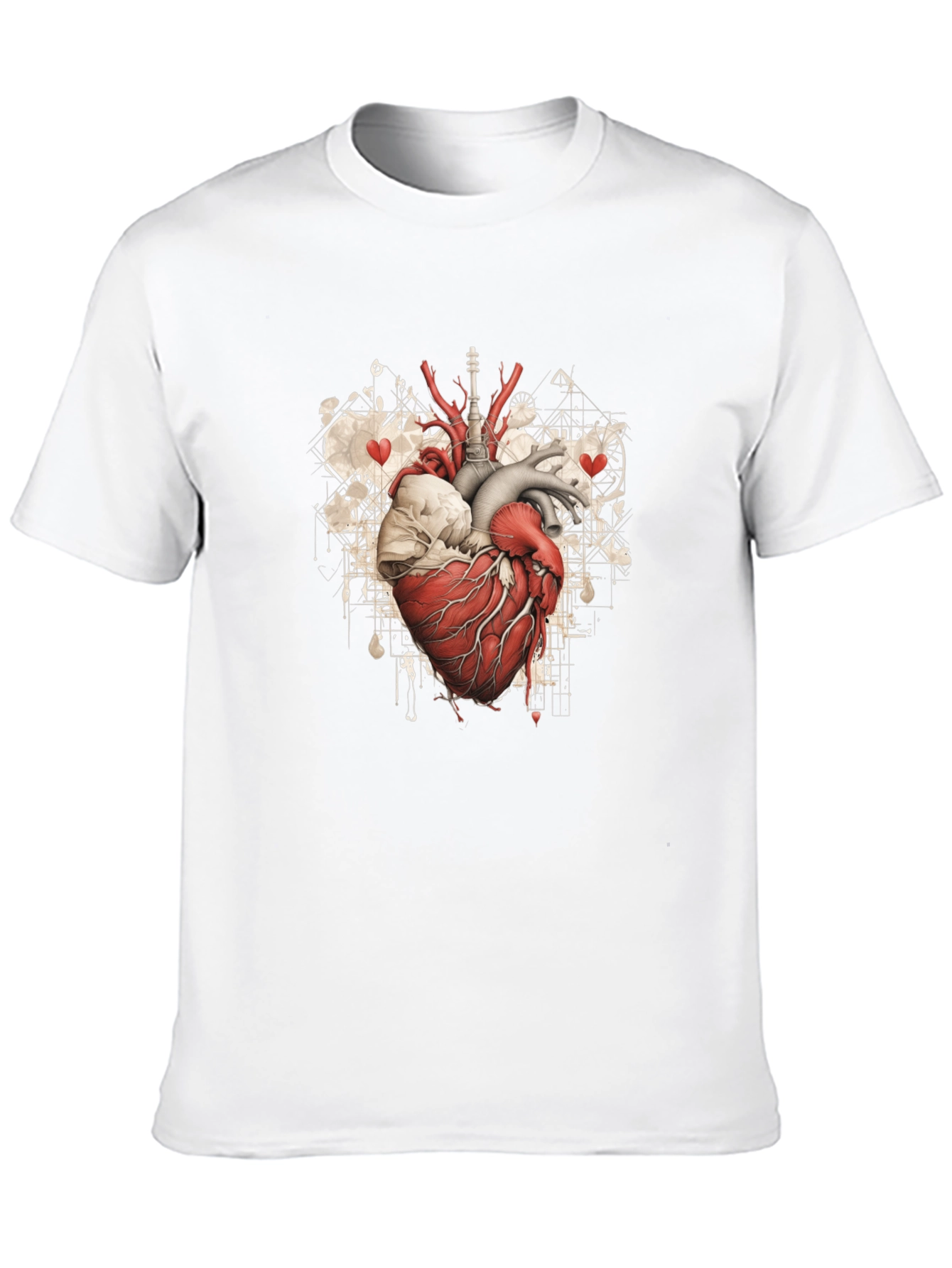 Anatomical Heart Graphic Tee - Black