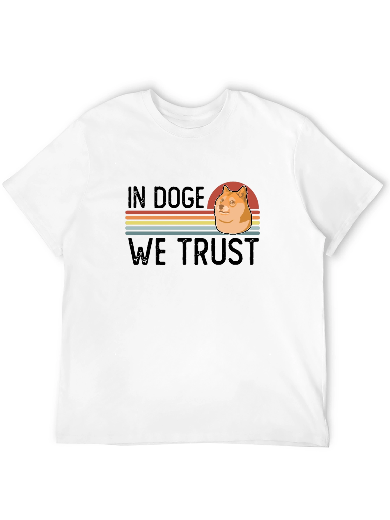 In Doge We Trust T-Shirt – Retro Meme Crypto Tee