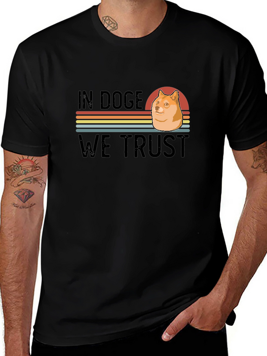 In Doge We Trust T-Shirt – Retro Meme Crypto Tee