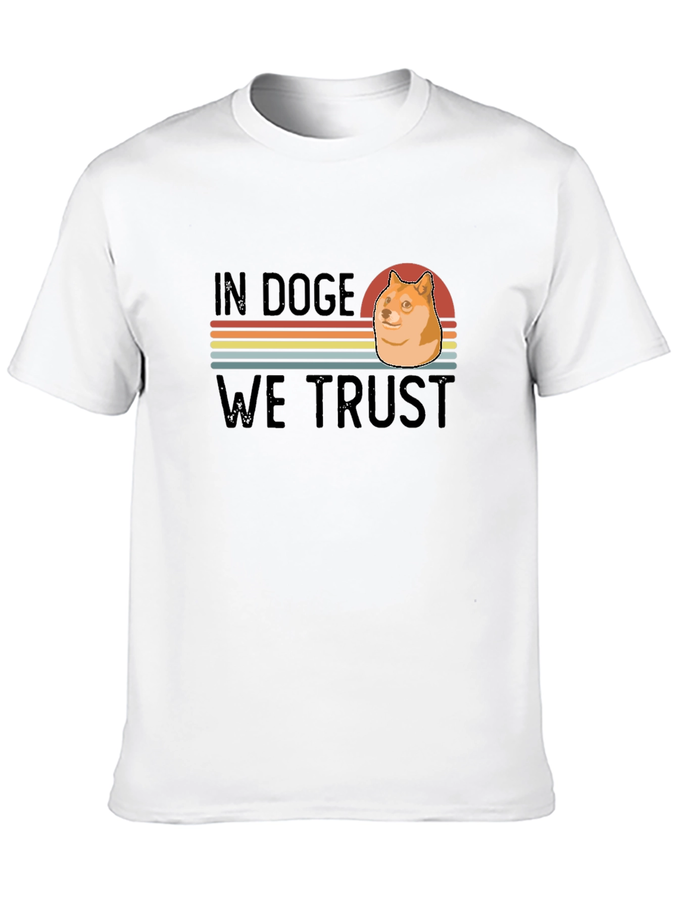 In Doge We Trust T-Shirt – Retro Meme Crypto Tee