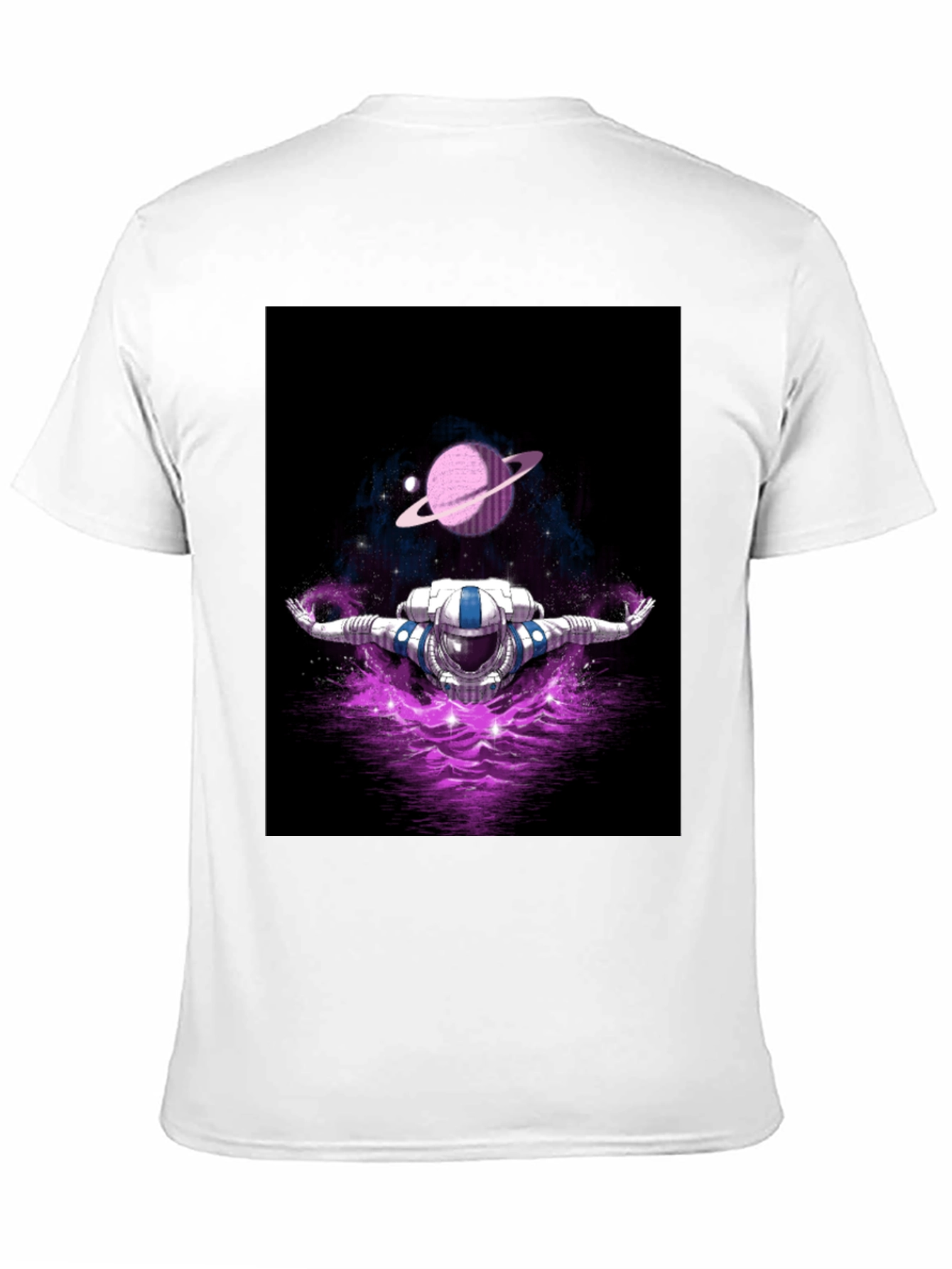 Astronaut in Space T-Shirt - Galaxy Design