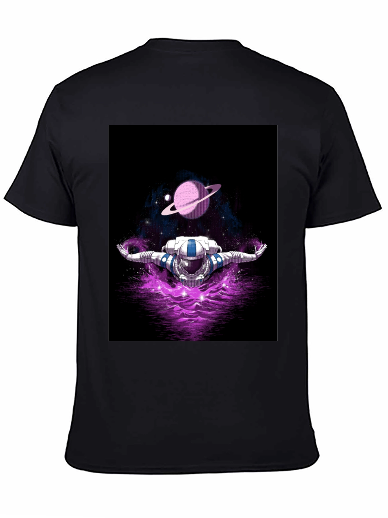 Astronaut in Space T-Shirt - Galaxy Design