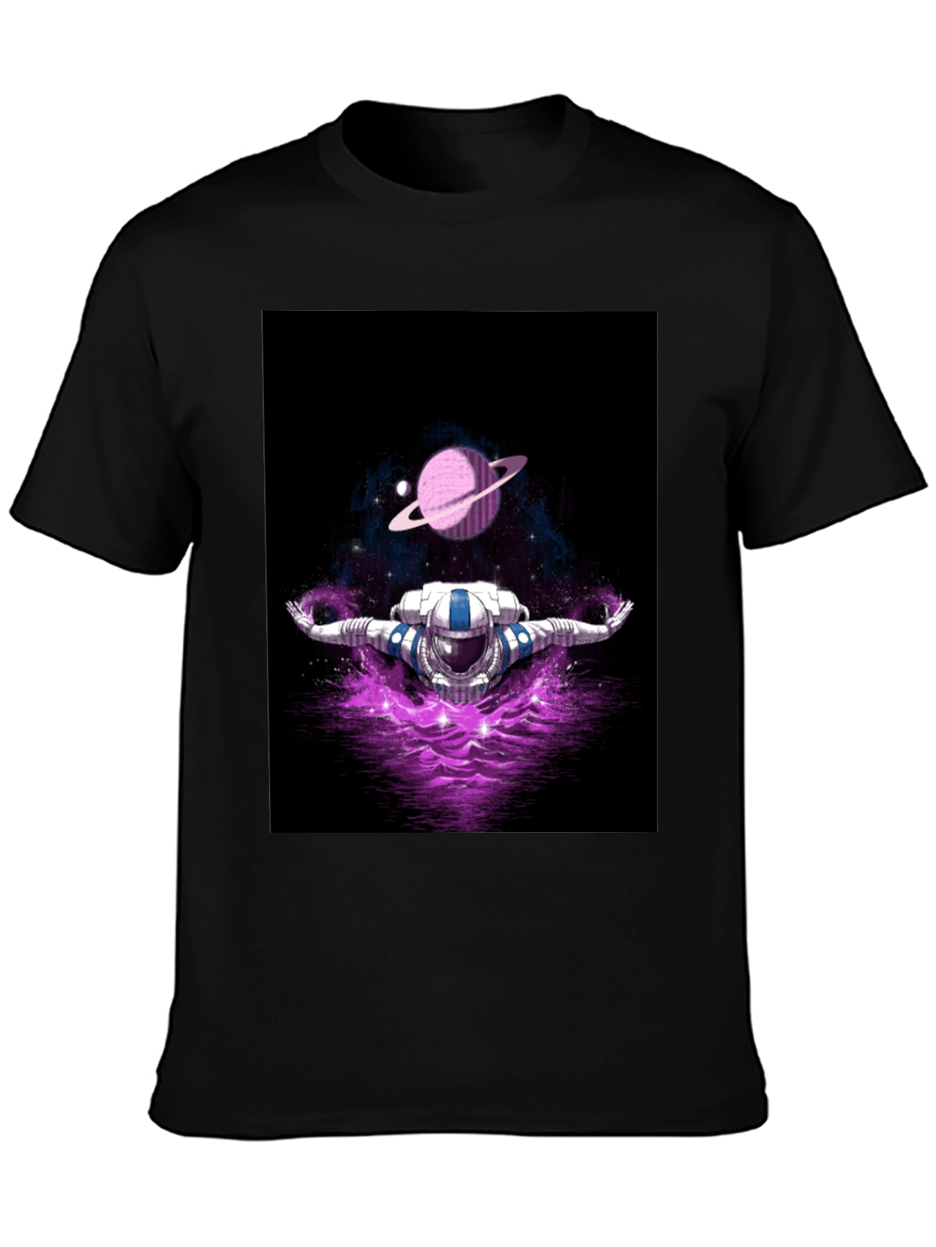 Astronaut in Space T-Shirt - Galaxy Design