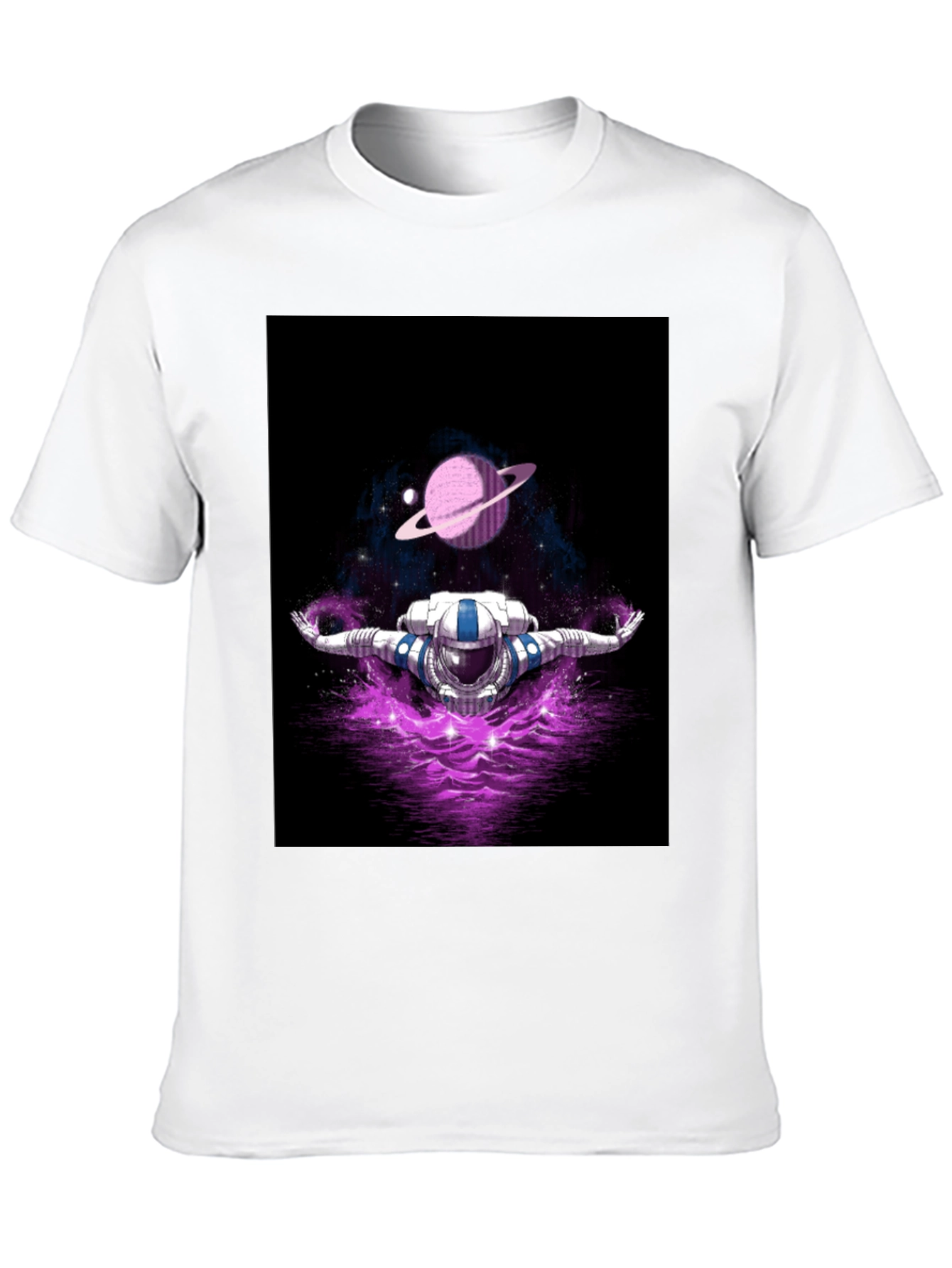Astronaut in Space T-Shirt - Galaxy Design