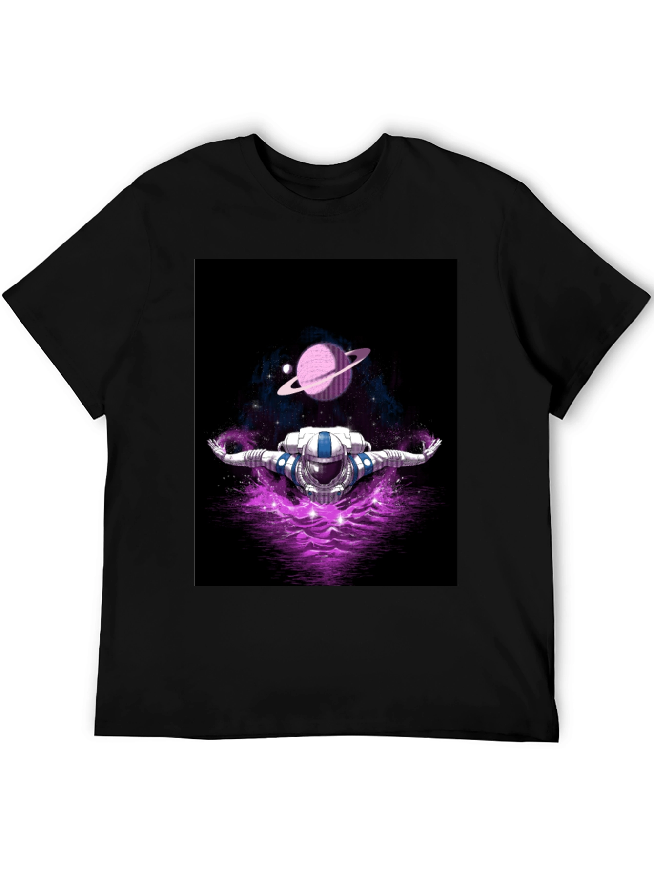 Astronaut in Space T-Shirt - Galaxy Design