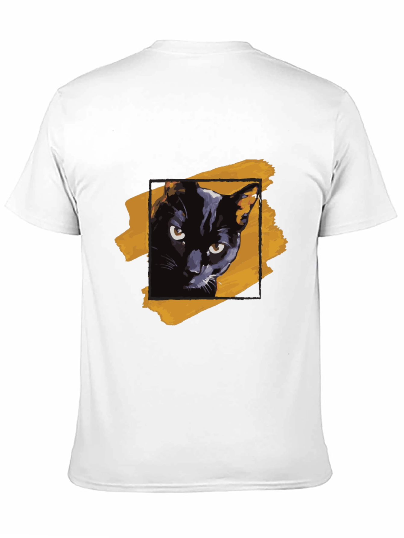 Black Cat Graphic Tee - Trendy Mens T-Shirt